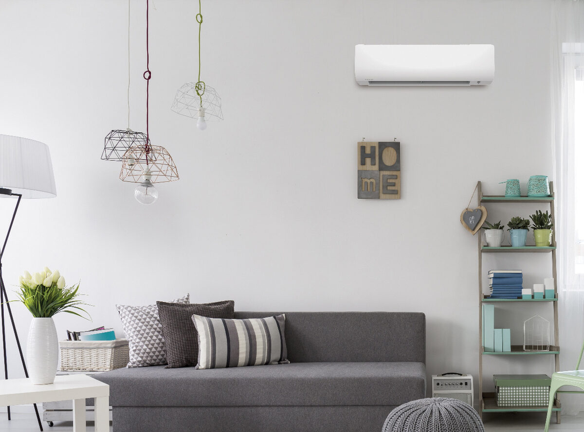 ductless mini split in house
