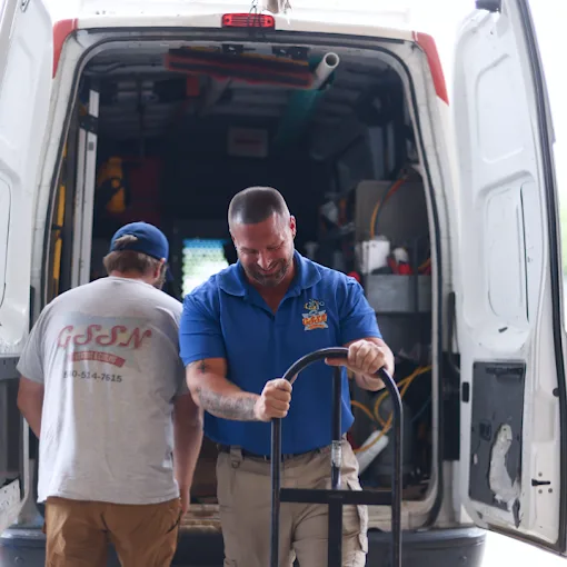 gssn employees outside of the company van