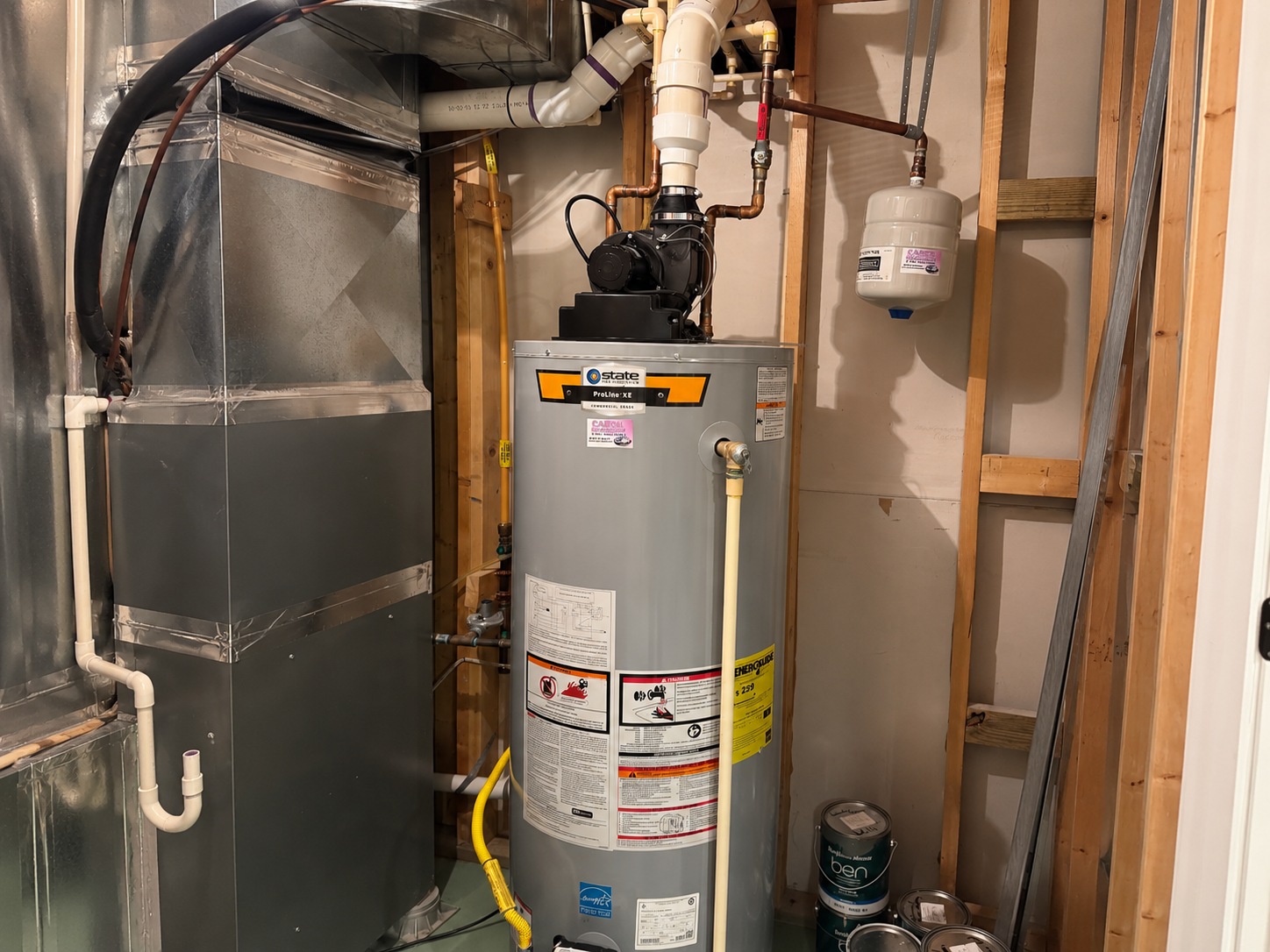 water heater in house