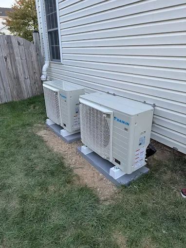 daikin units outside of a house
